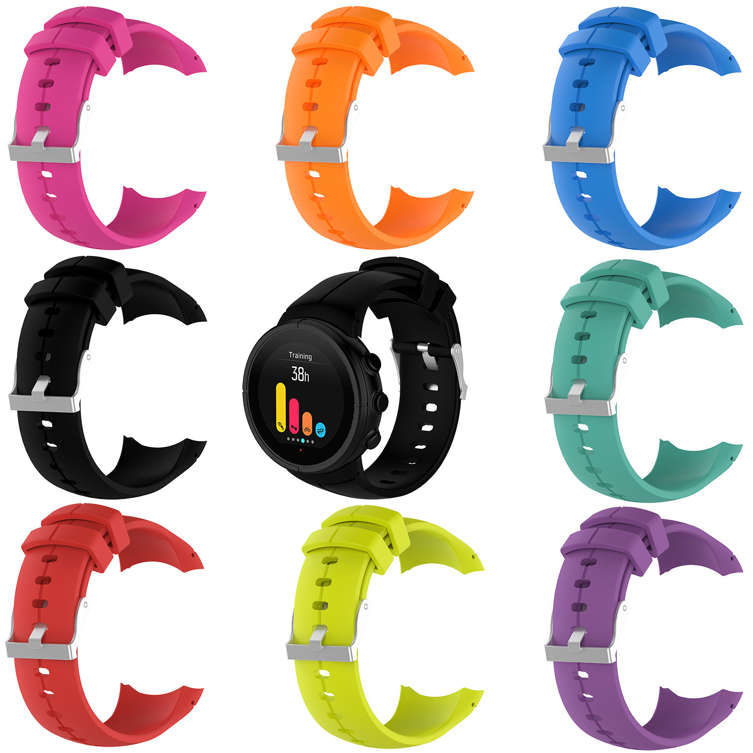 Suunto siêu thông minh xem Silicone Spartan cực Dây đeo gouwen