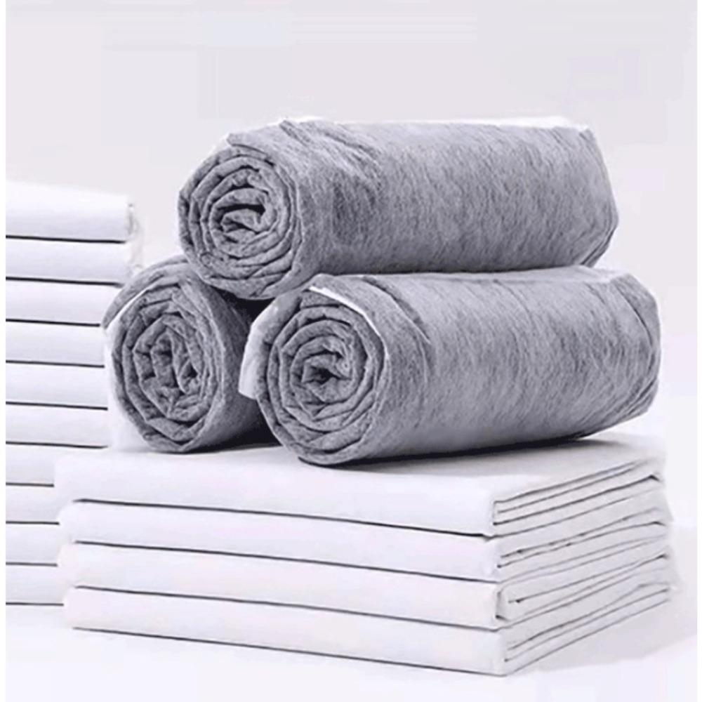 ZENDO12 100PCS Siêu thấm hút Đệm thú cưng Dùng một lần Dày hơn Thảm tã Đa chức năng Than tre Thảm tã tiểu tiện Trẻ mới biết đi - 4