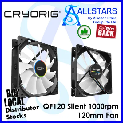 (ALLSTARS : We Are Back / DIY Promo) CRYORIG QF120 Silent 1000rpm 120mm System / Chassis Fan / Single Fan (Local Warranty 1year with Corbell)