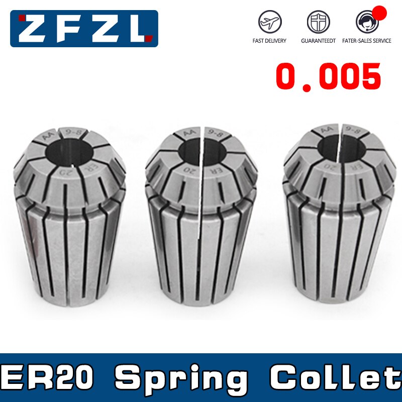 Er20 chuck 0.005mm high precision 1-13mm 1/4mm 1/8mm er20 spring collet tool holder for cnc machining center engraving lathe