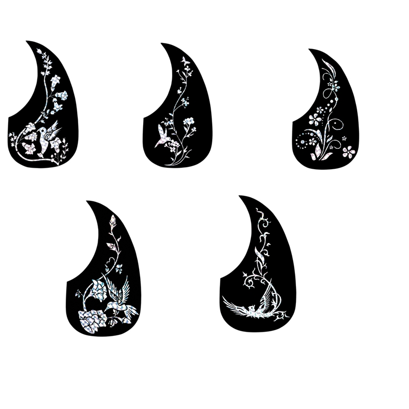 (TSDA) Guitar Anti-Skid Plate Teardrop-Shaped Folk Classical Guitar Pickguard Anti-Scratch