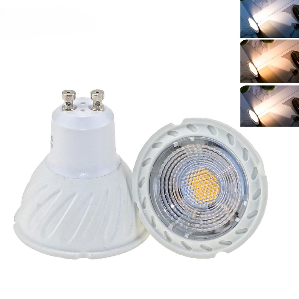 Super Bright GU10 Light Bulb White / Neutral / Warm White 85-265V 7W GU10 COB Lamp LED Gu10 Led Spotlight 3000K 4000K 6000K