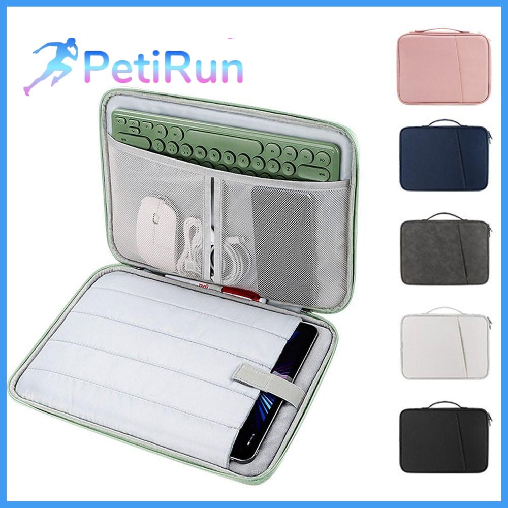 PETIRUN Chống rơi Túi đựng máy tính bảng Nhiều lớp Chống sốc Túi có tay Chuyên nghiệp Lót nhung Túi đựng máy tính xách tay Ngoài trời