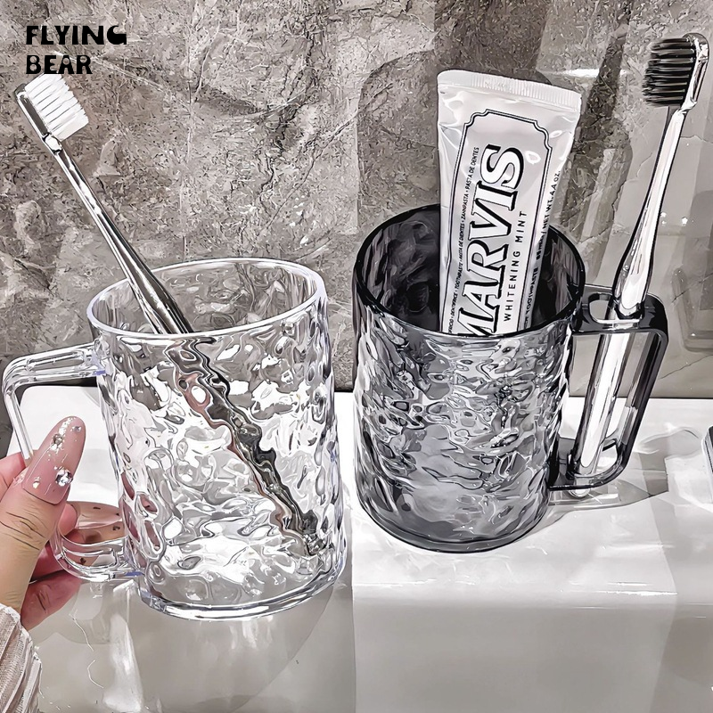 Bay gấu đẹp gợn sóng nước bàn chải răng đa năng Cốc bàn chải đánh răng lưu trữ cốc cốc trong suốt
