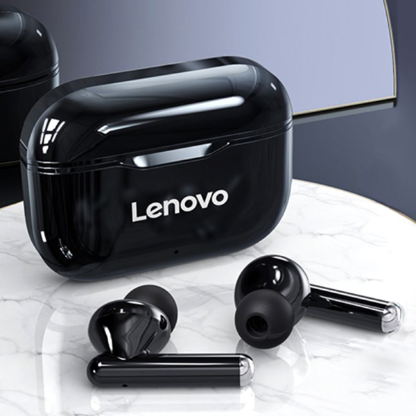 Lenovo LivePods LP1 Flagship Phiên bản cao cấp Tai nghe không dây thực sự Tai nghe BT 5.0 Tai nghe âm thanh nổi với màng ngăn kép Máy chủ kép Tai nghe chống nước IPX4 Tai nghe thể thao với công nghệ giảm tiếng ồn Tai nghe mic tích hợp HD gọi trong tai