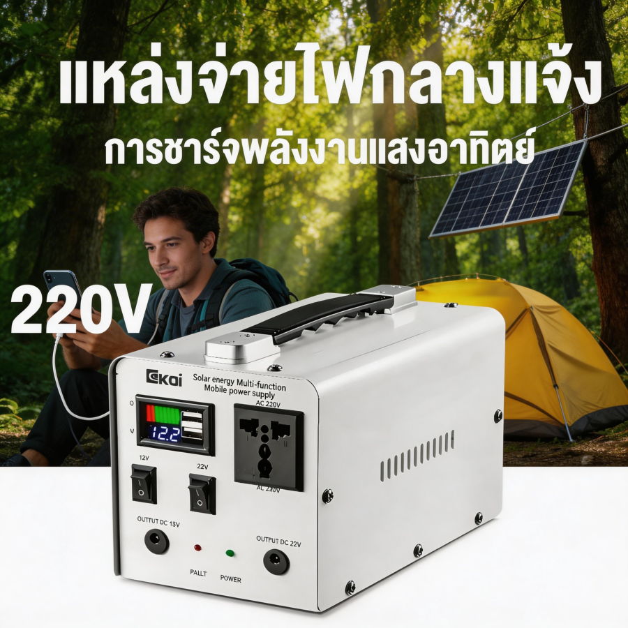 พาวเวอร์ซัพพลาย แหล่งจ่ายไฟคอมพิวเตอร์ UiiWell การจัดเก็บพลังงาน, กลางแจ้ง, ธนาคารพลังงาน, มัลติฟังก์ชั่น, พลังงาน, แบบพกพา, แคมป์ปิ้ง, กลางแจ้ง เครื่องกำเนิดไฟฟ้าแบบพกพา ราคา 2,059 บาท*ส่งฟรี