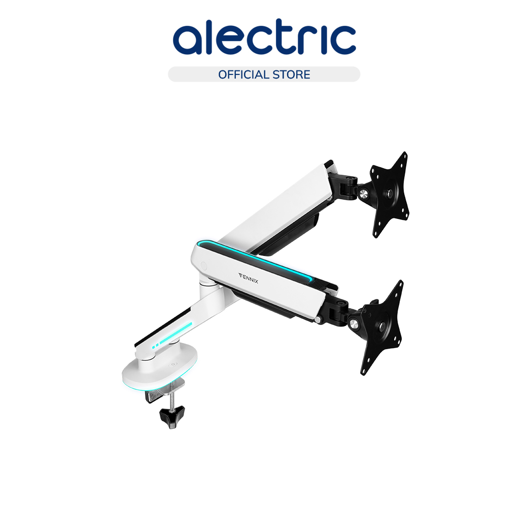 [ทักแชทลดเพิ่ม]Fennix Monitor Arm + RGB Lighting แขนจับจอเหมาะสำหรับจอ 27-45 นิ้ว รุ่น Spring-Assisted รับน้ำหนักได้ 14Kg.- รับประกัน ราคา 2,490 บาท*ส่งฟรี