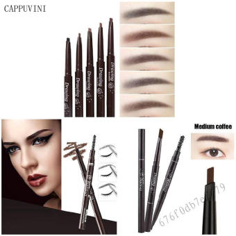 Hai đầu tự nhiên ba chiều không dễ tẩy trang bút chì lông mày - ý tưởng quà tặng giáng sinh AiOO-VN