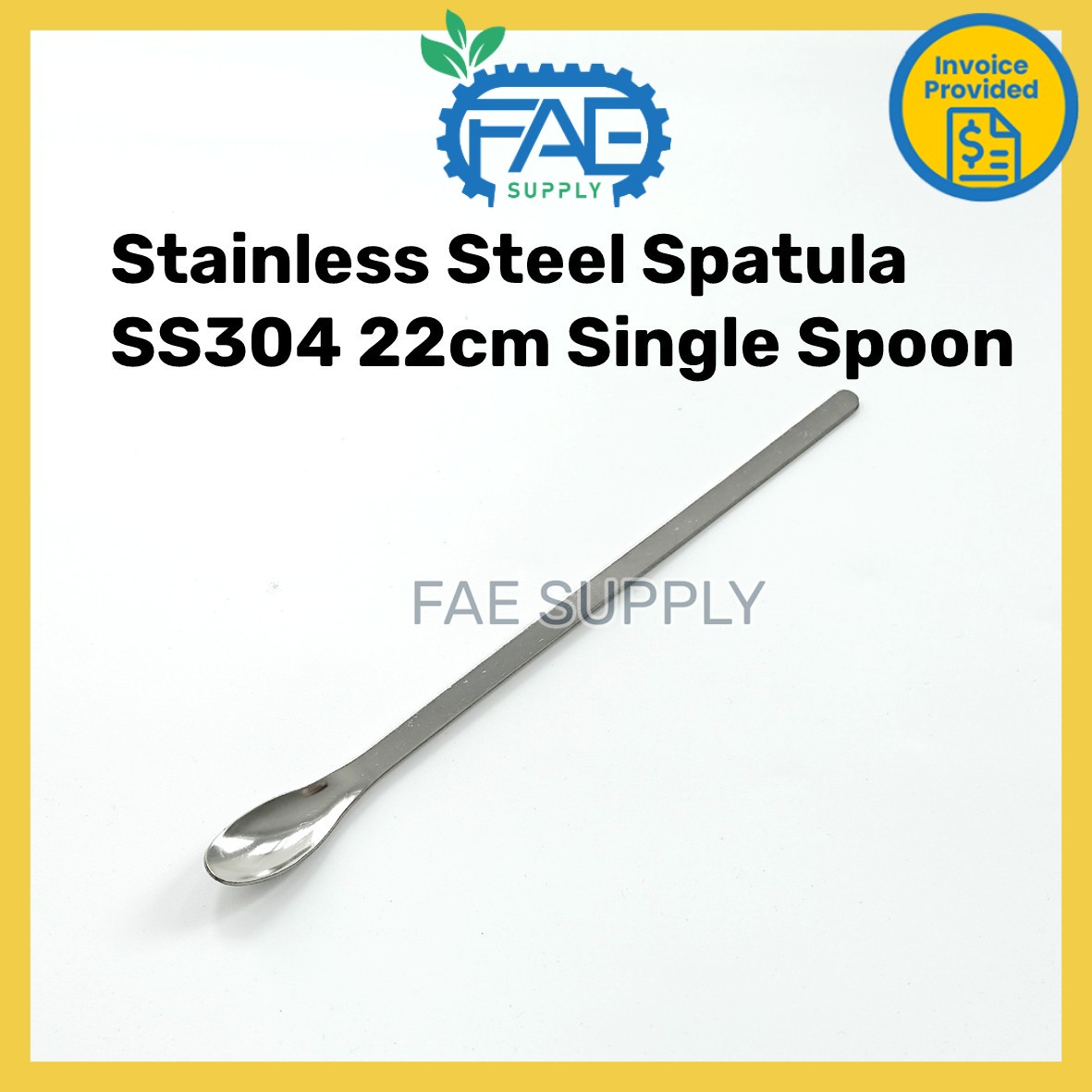10PCS 2 In 1 Stainless Steel Lab Spoon Spatula/Laboratory Sampling Spoon Mixing Spatula 20cm