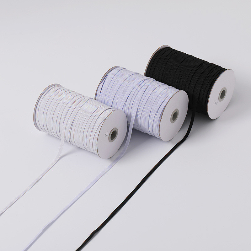 10M Elastic Band Clothes Garter Elasticity Crochet Braided Band Elastic Rope for Dress Cloth
