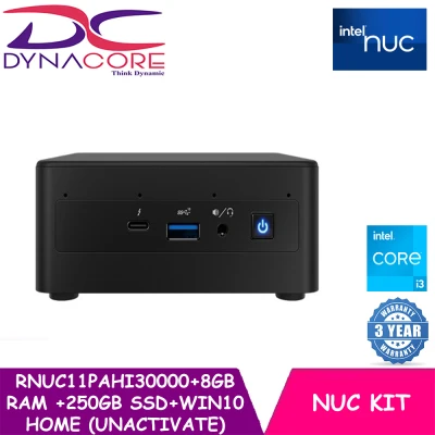 DYNACORE - Intel® NUC11PAHi3 Performance kit- RNUC11PAHi30000 BAREBONE Intel® Core™ i3-1115G4 + 8GB RAM + 250GB SSD + WIN10 HOME (UNACTIVATE)