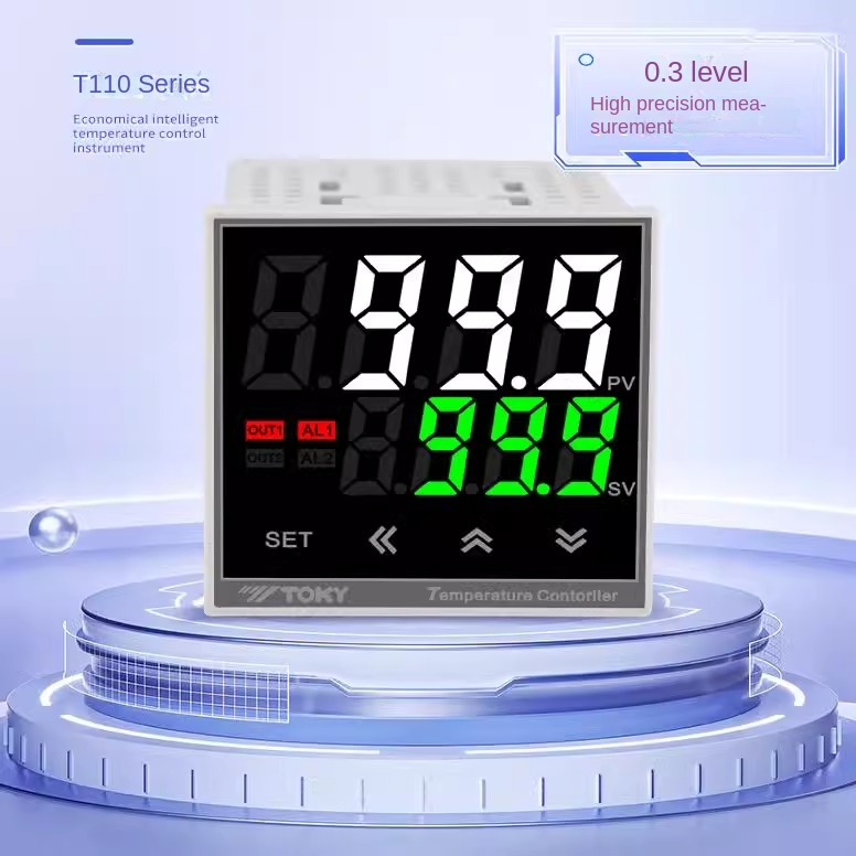 Bộ Điều Khiển Nhiệt Độ TOKY - T110A-C1P1-021/T110A-C1P1-022 | Sai Số 0.3 Cấp | Chức Năng Hằng Nhiệt | Hiển Thị Chính Xác - T110A-C1P1-021