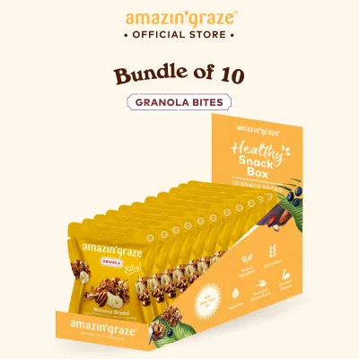 [Bundle of 10] Amazin' Mini Banana Bread Granola Bites (10 x 40g) - Halal Certified