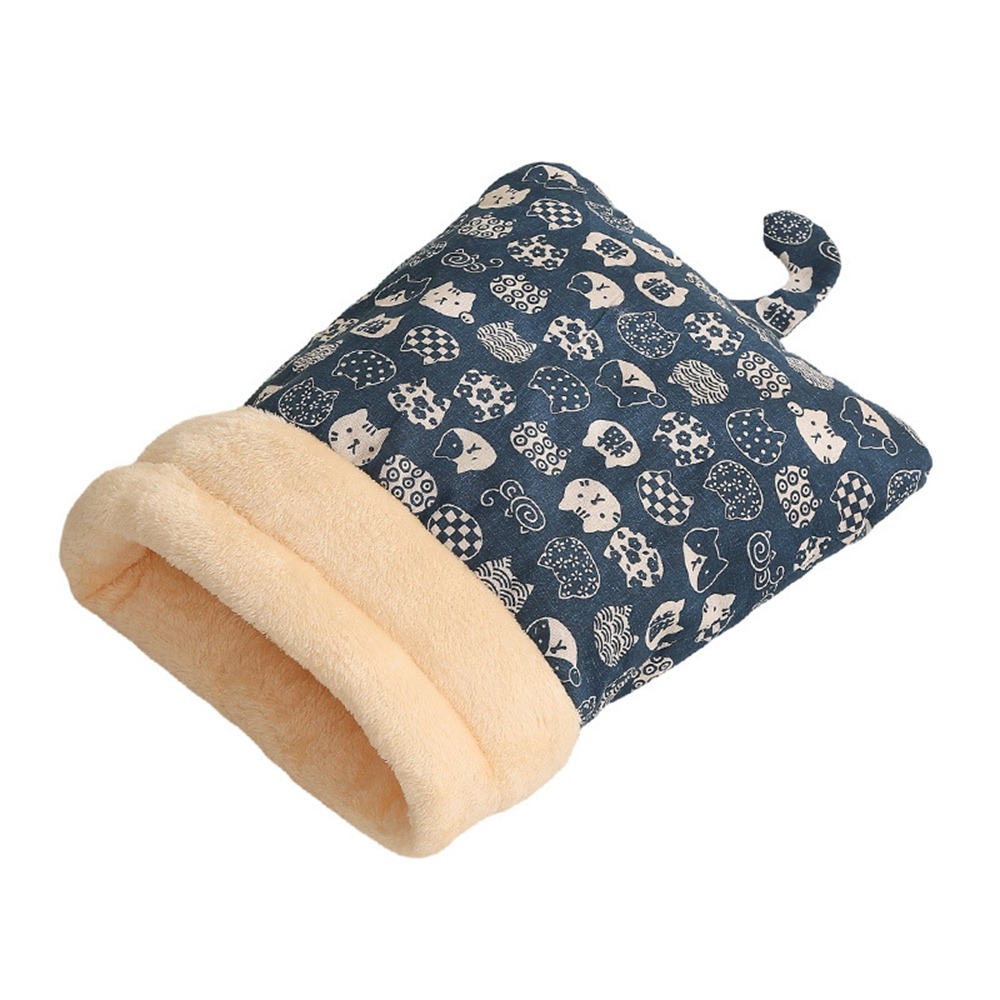 VITAL STORE Đồ nhồi bông Túi ngủ cho mèo Dày hơn Phim hoạt hình Giường hang động cho mèo Dễ thương Mùa đông ấm áp Thảm tổ mèo Đồ dùng cho thú cưng - 6