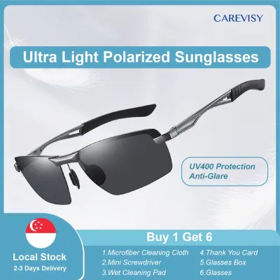 CAREVISY Polarized Sunglasses UV400 Protection Anti Glare Cycling Driving Fishing Outdoor Sunglasses for Adults Men C6037