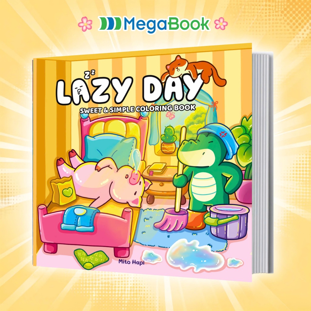 Sách tô màu Lazy Day - Một ngày được lười