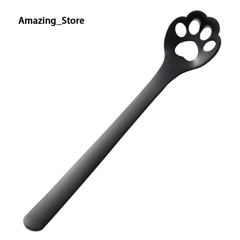 High quality cute cat leg shaped stainless steel coffee spoon ราคา 26 บาท*ส่งฟรี