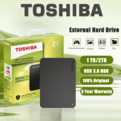 Toshiba USB 3.0 External Hard Drive - 1TB/2TB Storage