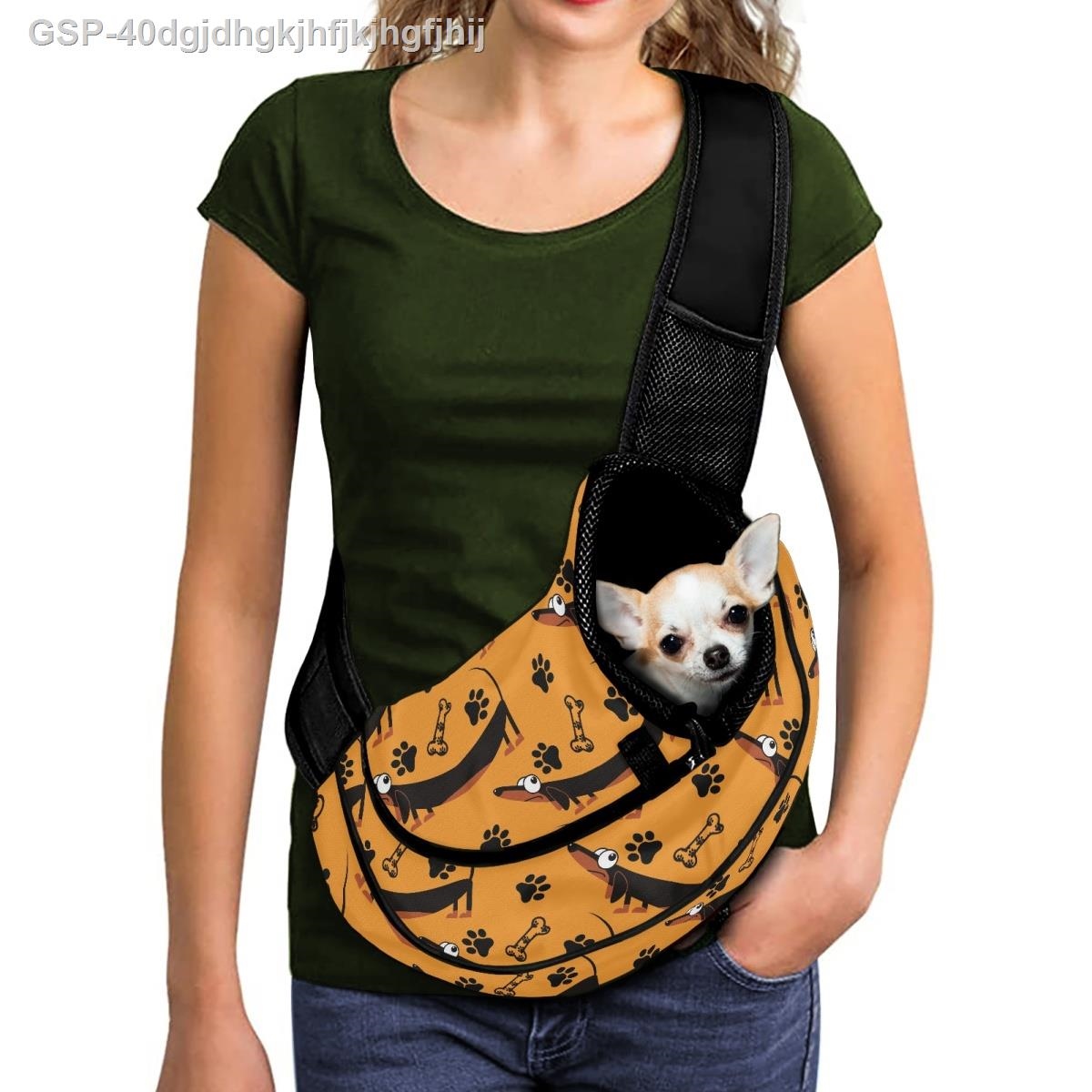 40dgjdhgkjhfjkjhgfjhij Dachshund Dog Print Pet Outdoor Crossbody Bags