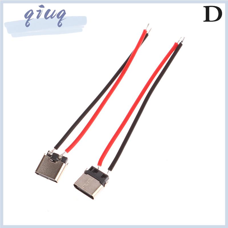 [qiuq] Loại C 2 pin cổng nữ không thấm nước với lỗ vít Giao diện sạc nhanh - 3