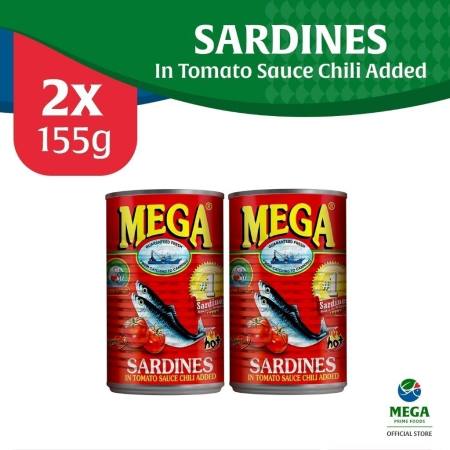 Mega Sardines in Tomato Sauce With Chili, Easy-Open-Cans Suited For Your In-home Convenience