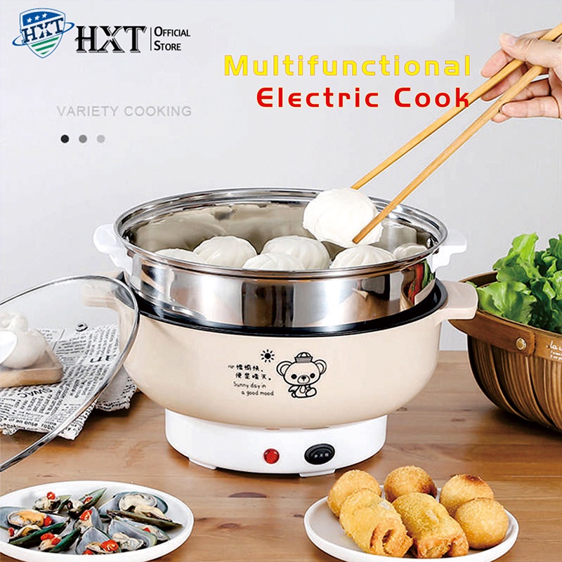 1.5L Electric Frying Pan Multi-functional Household Split Pot Student  Dormitory Cooking Noodle Pot Mini Electric Hot Pot 220V - AliExpress