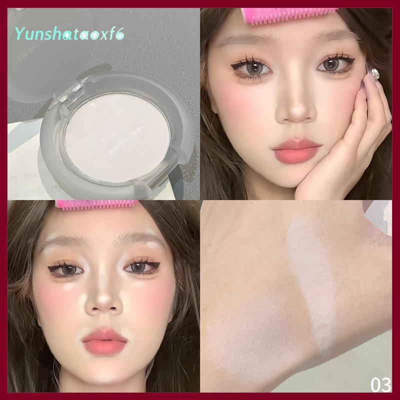 yunshataoxf Herorange Matte nổi bật đơn sắc Eyeshadow Palette ánh sáng tự nhiên Highlighter bột cho mắt tinh tế đường viền brightens - 6