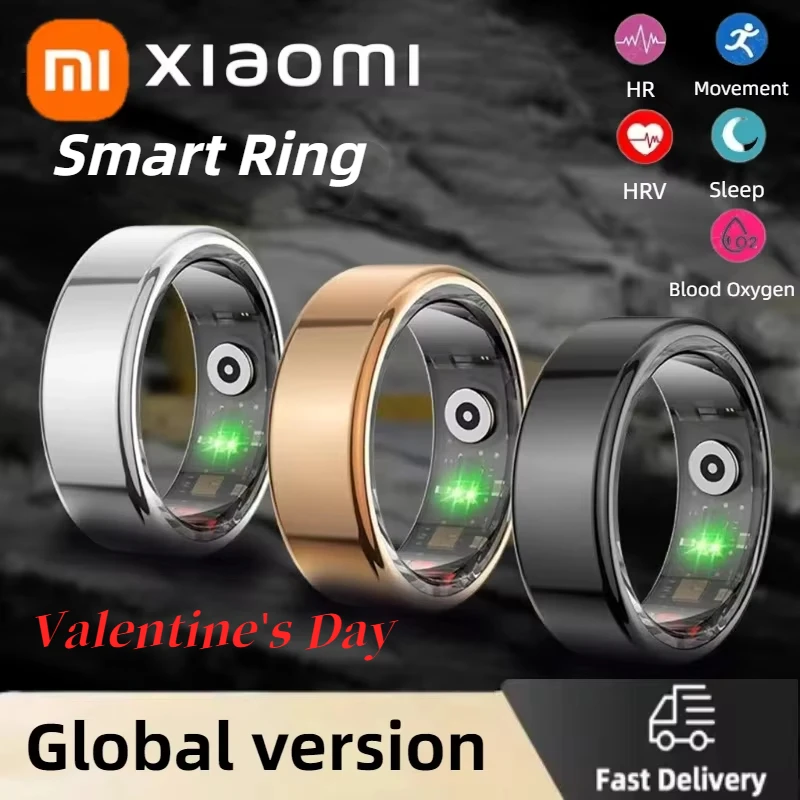 l Xiaomi Smart Ring Bluetooth Health Monitoring Blood Oxygen Sleep Heart Rate Multi-sport Mode Waterproof IP68&5ATM Valentine Day m ราคา 1,010 บาท*ส่งฟรี