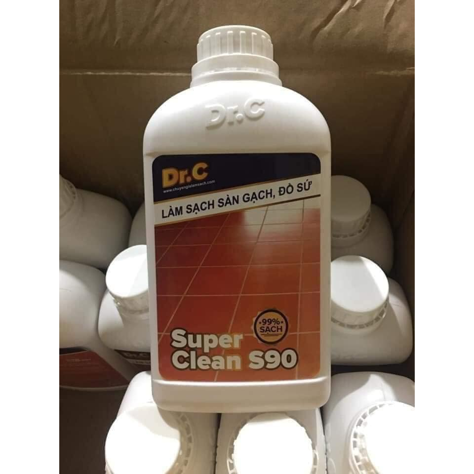 DUNG DỊCH LAU SẠCH SÀN GẠCH, ĐỒ SỨ DR.C S90 TIỆN LỢI