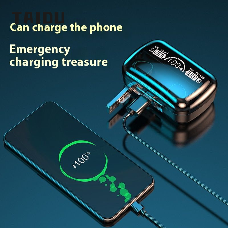 Taidu M10 Bộ tai nghe bluetooth không dây trong tai lớn điện thể thao không thấm nước chạy bước độ bền F9 tai nghe