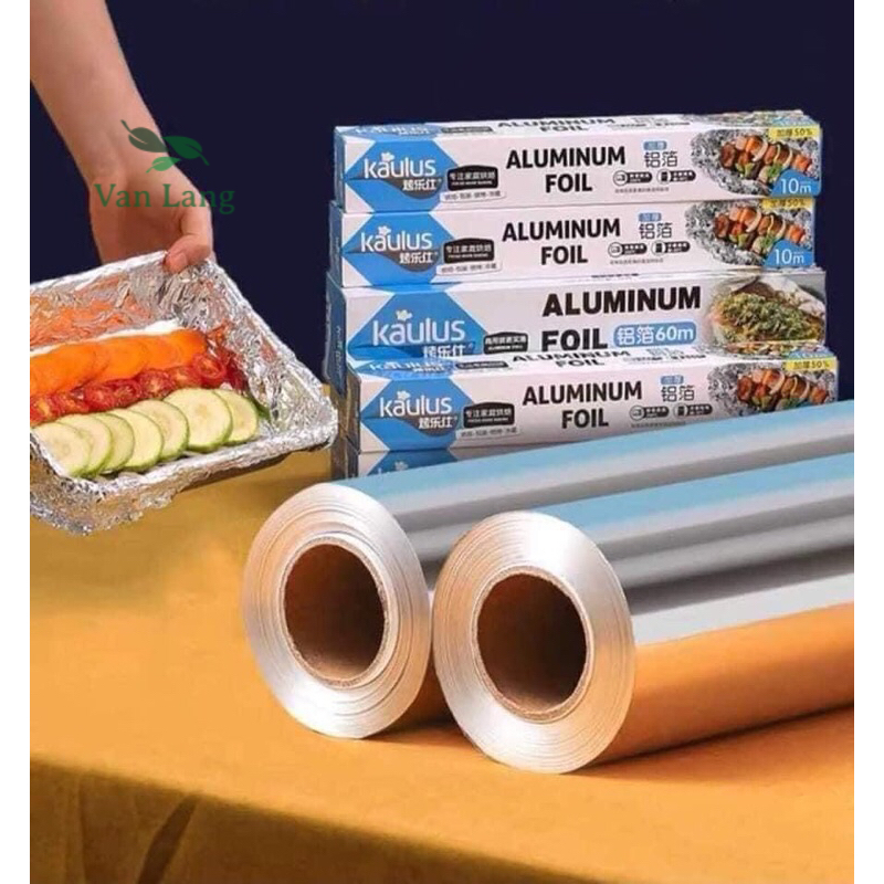 Giấy bạc nướng thực phẩm dài 10 mét rộng 30cm - giấy bạc giữ nhiệt - lẻ như sỉ