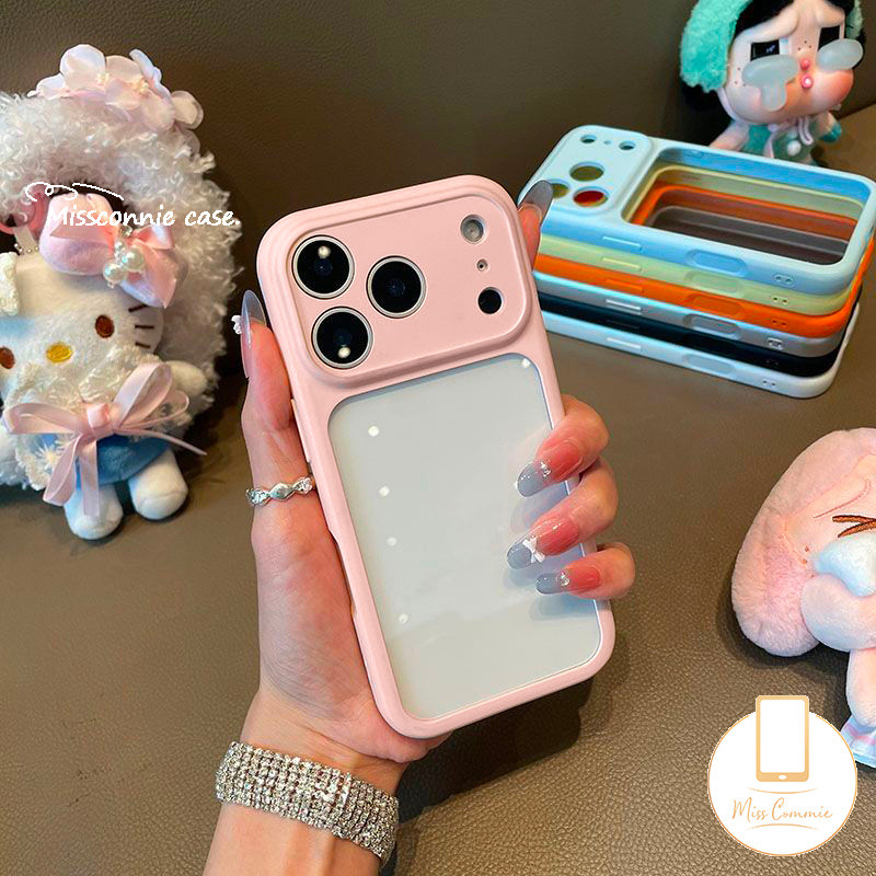 Ốp Lưng Tương Thích Cho IPhone 15 11 17 16 13 14 12 Pro Max 15 16 Plus Màu Hồng Hợp Thời Trang Hai Màu Thay Đổi Ngay 17 Bìa Mềm