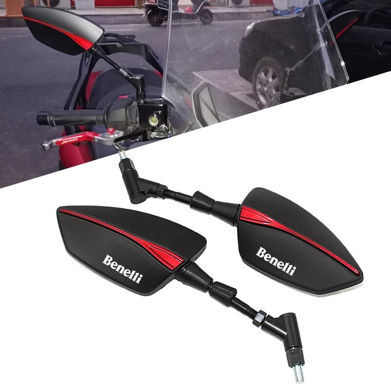 【Fashionable New Arrival】 For Benelli 500 502c 302 752s Tnt125 135 Tnt250 Tnt300 Tnt600 Bn600 Bn300 Leoncino 500 Motorcycle Rear View Mirrors Rearview