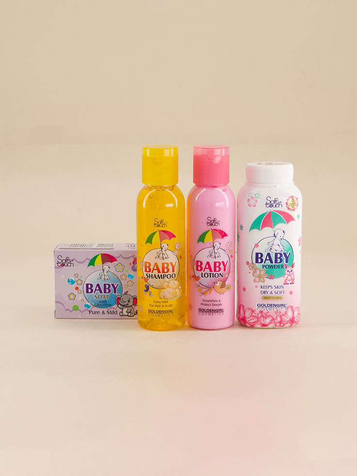 Soft Touch Baby Gift Box Small 4 Items | Baby Care Gift Set