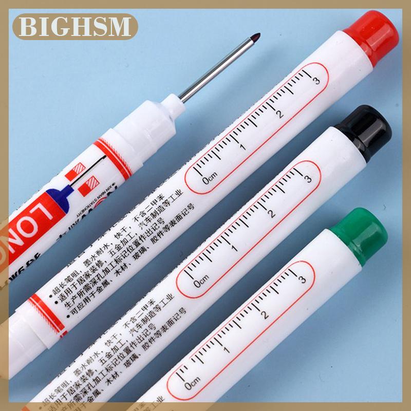 BIGHSM Dài Đầu Đánh Dấu Phòng Tắm Chế Biến Gỗ Trang Trí Đa-Mục Đích Sâu Lỗ Đánh Dấu Bút
