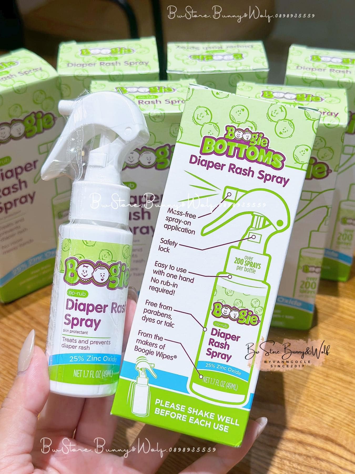 XỊT HĂM TÃ CHO BÉ BOOGIE BOTTOMS DIAPER RASH SPRAY MỸ 49ML - SẢN PHẨM ĐƯỢC YÊU THÍCH TRÊN THỊ TRƯỜNG HIỆN TAY, DÙNG RẤT TỐT LUÔN Ạ, ĐẢM BẢO DÙNG RẤT THÍCH, KHÁCH YÊU TRẢI NGHIỆM ỦNG HỘ SHOP NHÉ