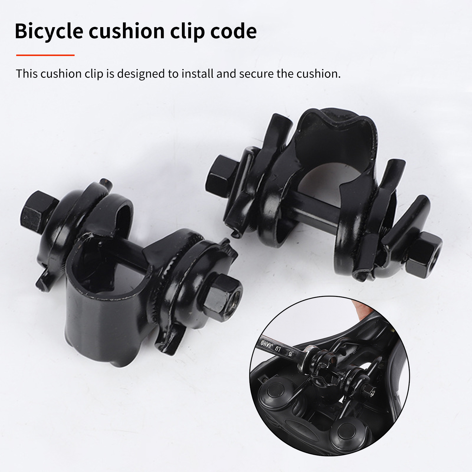Ralapu độ cứng cao đệm Clip gắn vào đơn giản chịu được trọng lượng lớn Xe đạp thành Phần yên xe đạp clip cho seatposts hữu ích đệm Clip