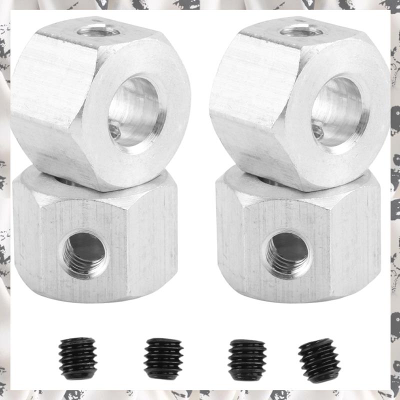 4PCS 5mm to 12mm Metal Combiner Wheel Hub Hex Adapter for D12 C14 C24 B14 B16 MN D90 D91 RC Car Upgrade Parts - 1
