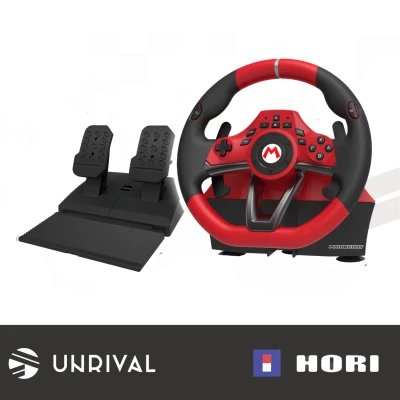 Hori Nintendo Switch NSW-228A MARIOKART Racing Wheel Pro Deluxe Red/Black - Unrival