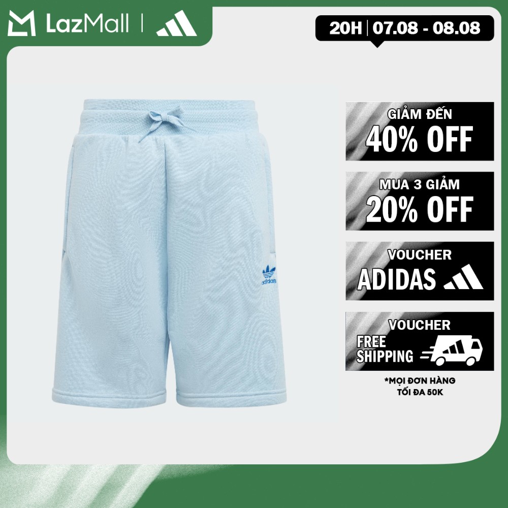 adidas Phong cách sống Quần Short Adicolor Trẻ em Màu xanh da trời IP3041