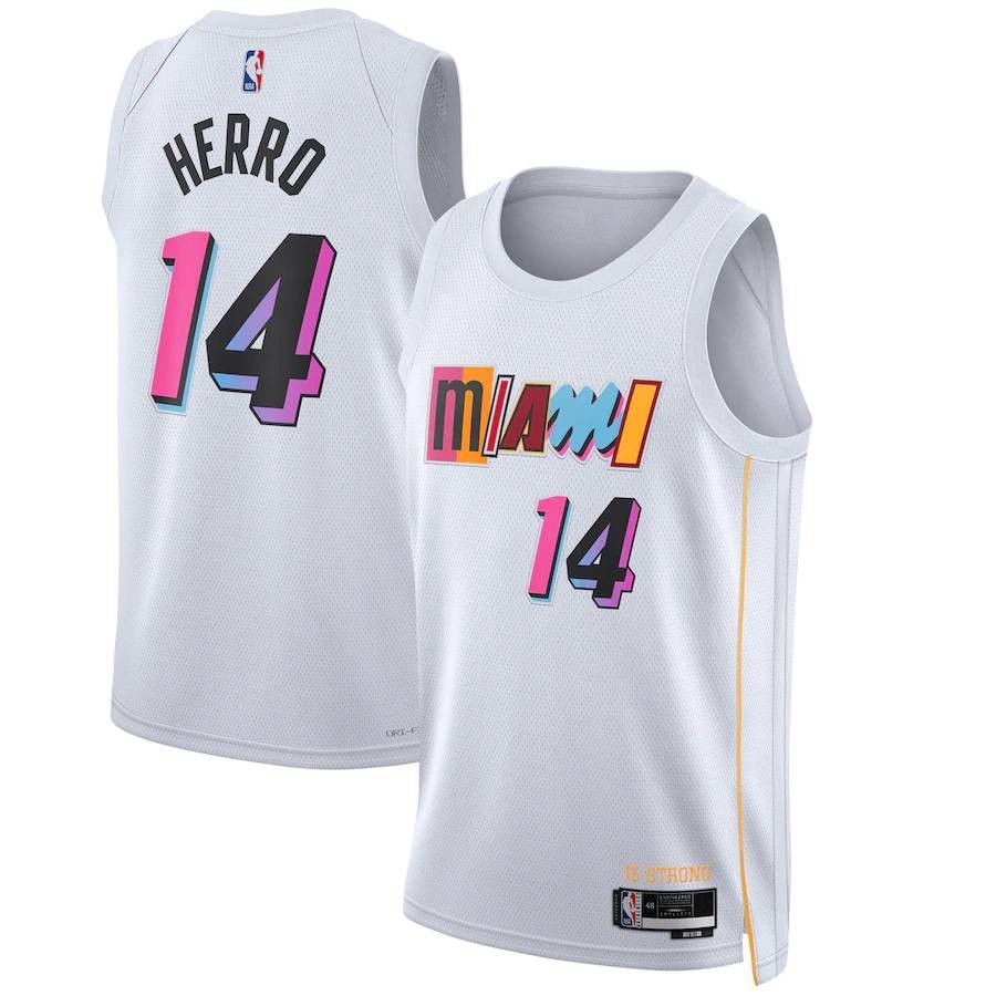 New Jersey Miami Heat 22-23 Kích thước Herro Basketball Thể thao Vest cho cả nam và nữ cộng với kích
