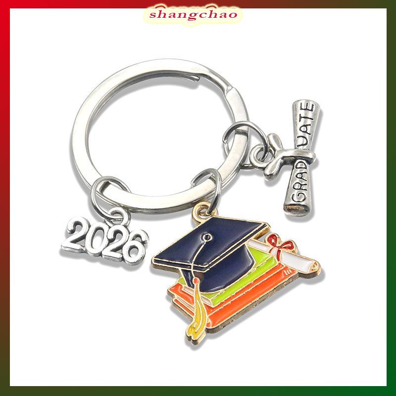 shangchao Kim loại tốt nghiệp cap Gown Keychain 2026 sinh viên lễ món quà lưu niệm độc đáo cho bạn bè bên bạn cùng lớp - 5