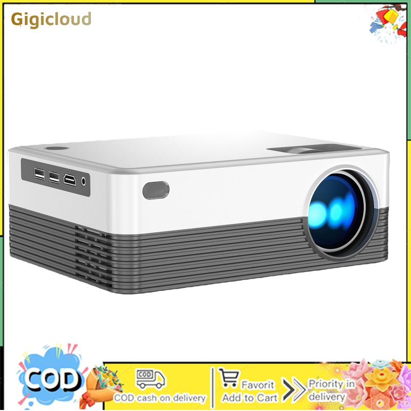 H5 Projector 1280x720P Smart Projector Smartphone Projector Outdoor Movie Projectors For PC Phones Laptop Tablet ราคา 5,034 บาท*ส่งฟรี