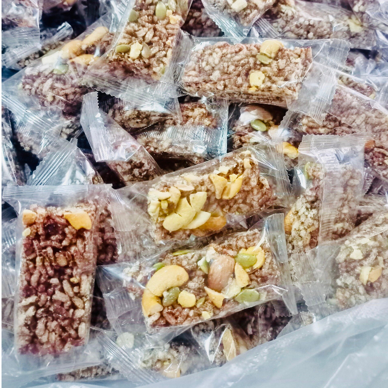 Thanh gạo lứt mix hat/ mix hạt và rong biển - Túi 1 kg