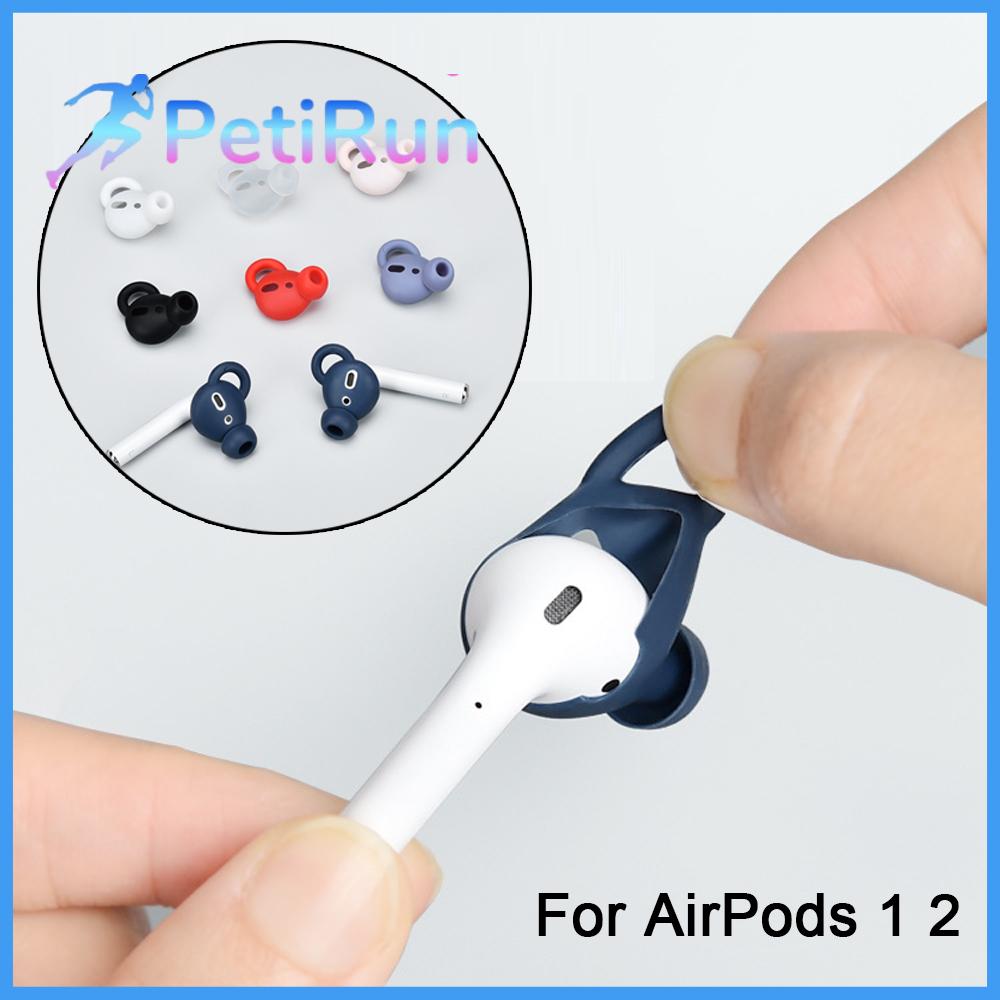 PETIRUN Mềm Phụ kiện Thay thế tai nghe Nắp tai nghe bằng silicon với Túi lưu trữ Bảo vệ khuyên tai Mũ bảo vệ