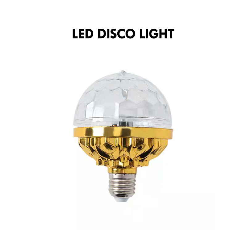 6W Disco ball lamp decoration rotating crystal magic ball LED stage bulb RGB color rotating DJ party
