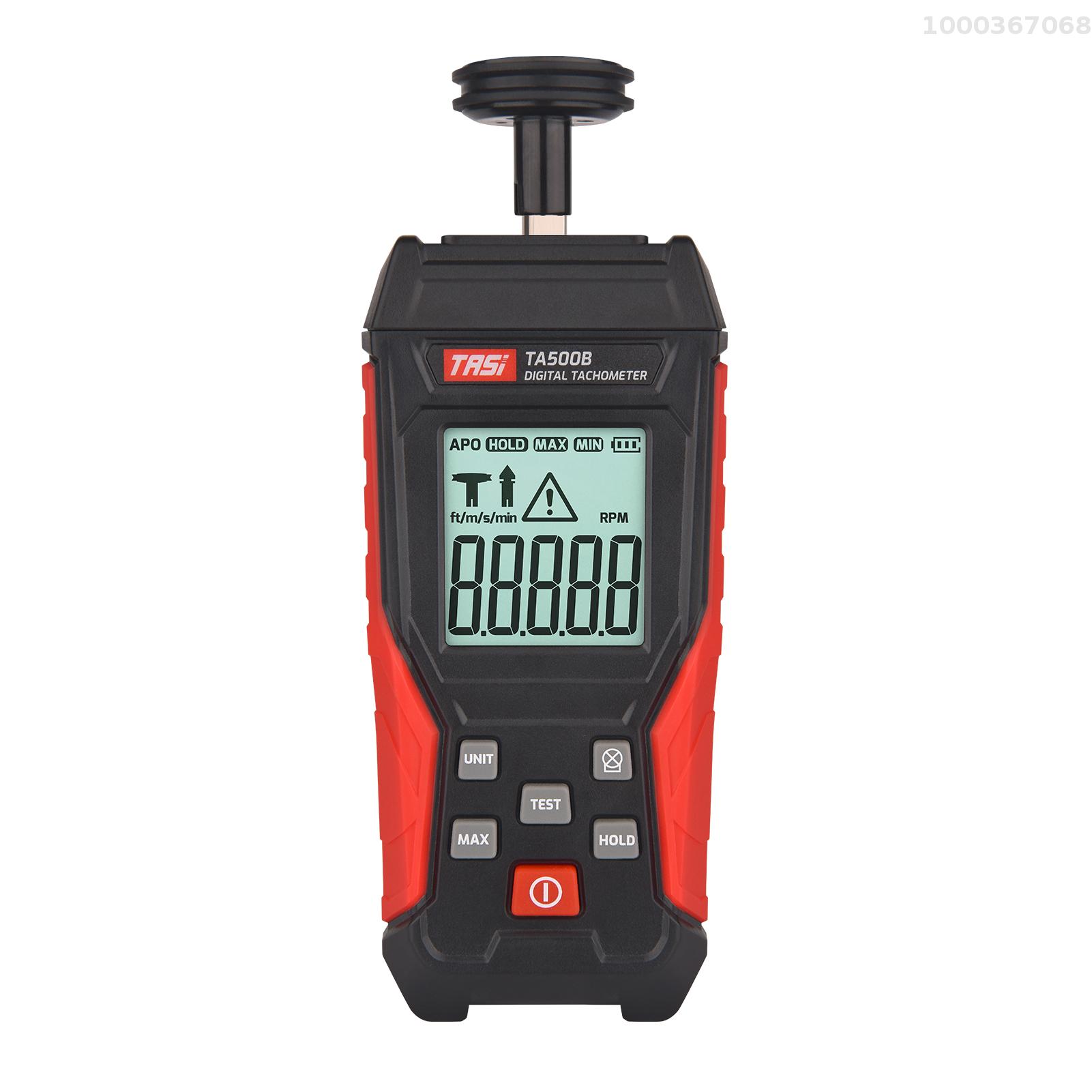 Tasi Máy đo tốc độ kỹ thuật số loại tiếp xúc mini dụng cụ kiểm tra vòng/PHÚT Meter Màn hình LCD cầm tay đo tốc độ ảnh kỹ thuật số cho động cơ bánh xe máy tiện xe làm