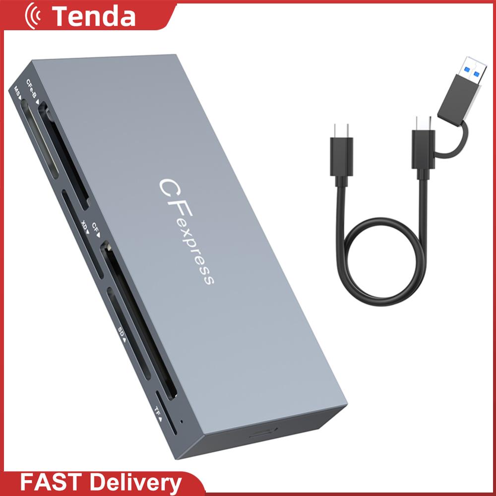 6 In 1 CFexpress Type B/cf/xd/ms/sd/tf เครื่องอ่านในบัตรเดียวทั้งหมดพร้อมสายเคเบิลอ่านหลายการ์ดความจำสำหรับ Windows XP MAC OS ราคา 2,227 บาท*ส่งฟรี