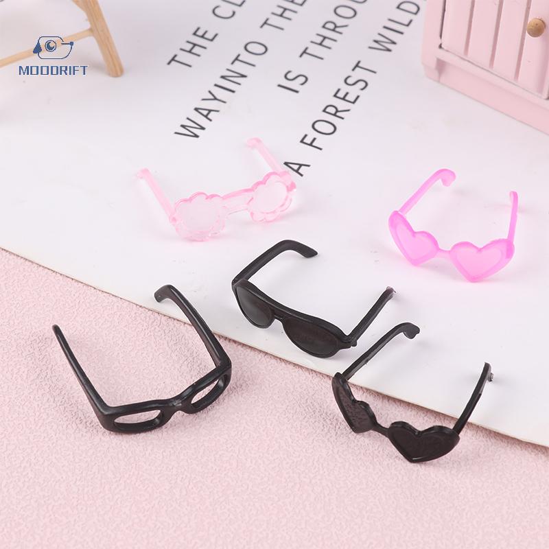 MOODRIFT 20 cái Mini nhựa kính Vòng khung Eyewear kính cho cao búp bê trẻ em Đồ chơi mini Kính mắt ngẫu nhiên búp bê phụ kiện