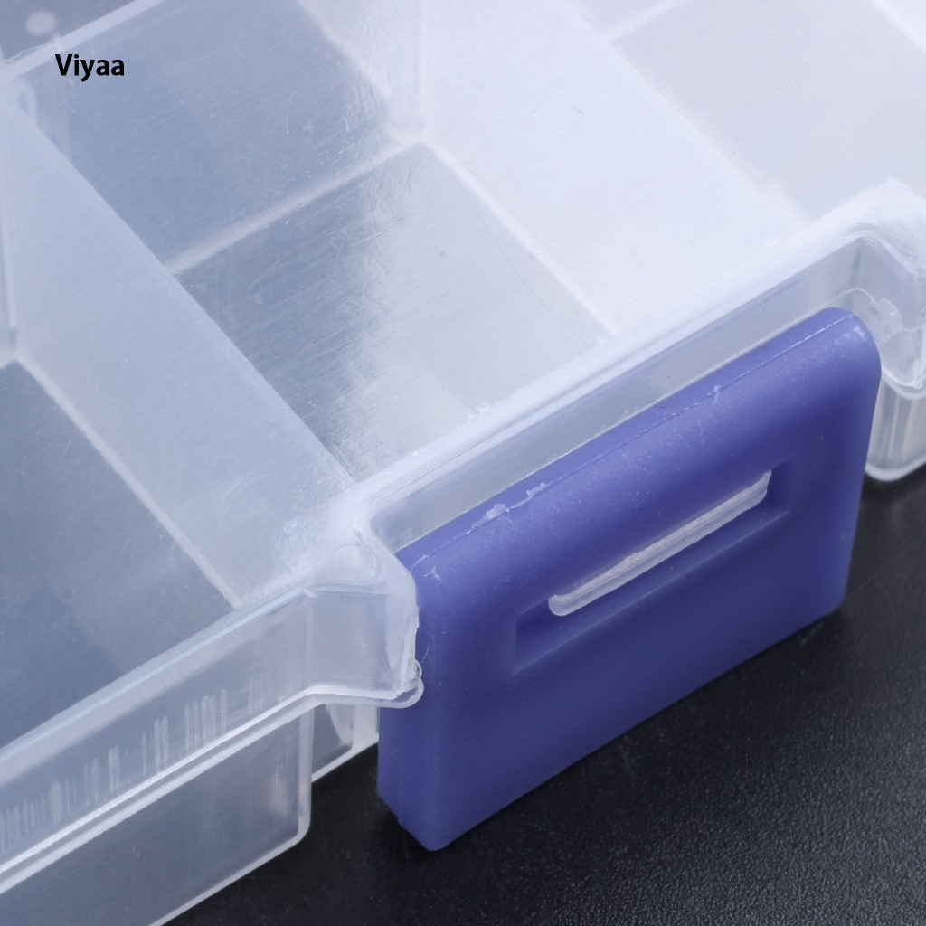 2 sets of plastic electronic component containers with 10 convenient compartments ราคา 18 บาท*ส่งฟรี
